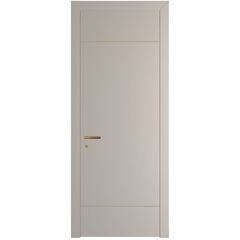 Межкомнатная дверь 43PWB сэнд с латунным молдингом