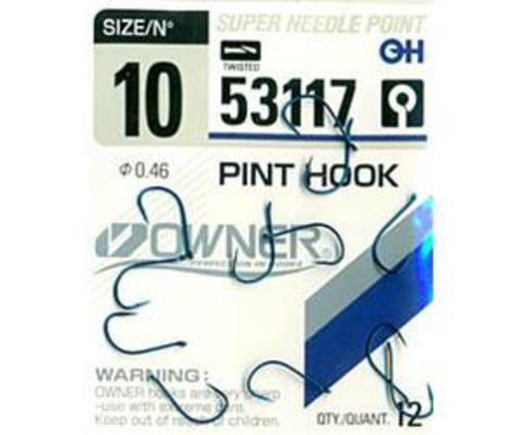 53117 № 10 Крючки OWNER Pint Hook-Blue/ продажа от 5 уп.