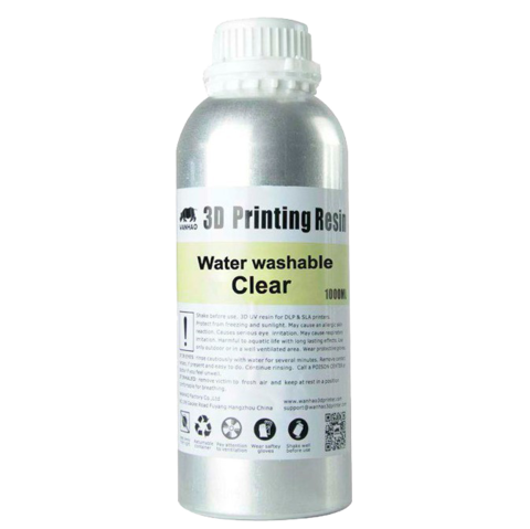 Фотополимер Wanhao Water washable, прозрачный (1 л)