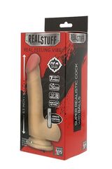 Реалистичный вибромассажёр на присоске REALSTUFF 6.5INCH VIBRATOR - 16,5 см. - 