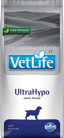 Farmina Vet Life Dog Ultra Hypo сухой корм для собак ультрогипоаллергенный 2 кг