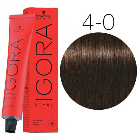 Schwarzkopf Igora Royal New 4-0 (Средний коричневый натуральный) - Краска для волос