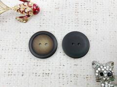 Пуговицы, d 2,5 см, тёмно-коричневый