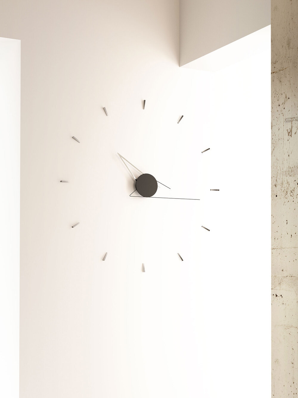 Beyond Object Настенные часы Silo Clock Silver
