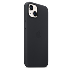 iPhone 13 Leather Case with MagSafe Midnight