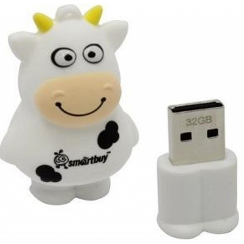 Флеш-память Smartbuy Wild series, 32Gb, USB 2.0, коровка, SB32GBCow