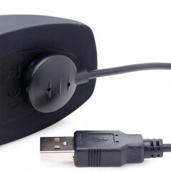 Thunderplugs Slider Sliding Shaft Anal Plug - анальный вибромассажер с движущимся кольцом, 19.8х3.8 см (чёрный)