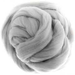 Шерсть для валяния "ПЕХОРКА", полутонкая шерсть 50г, 08 светлый серый
