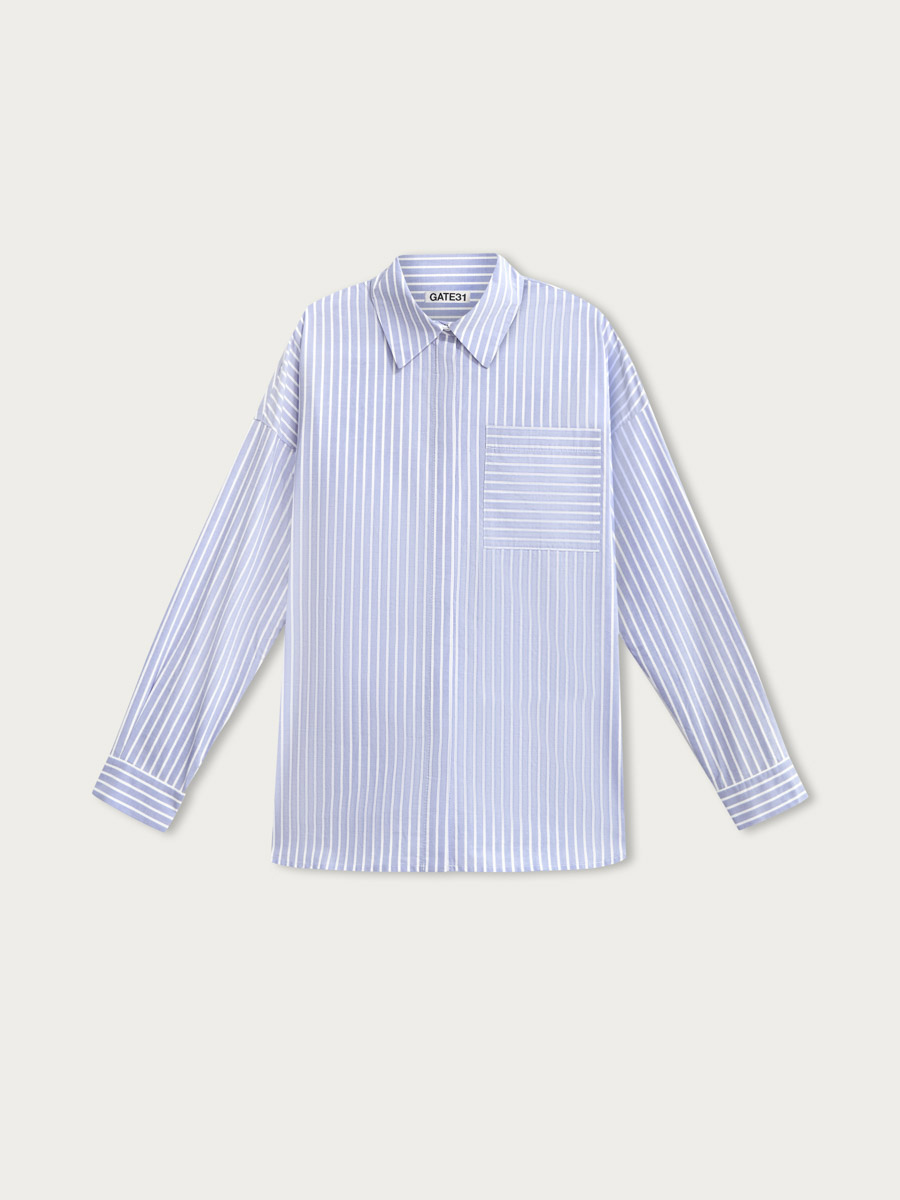 

Рубашка Рэй, Бело-голубой