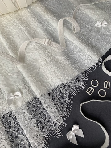 Кружево реснички молочное (22*280 см)