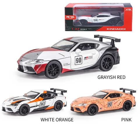 Машина металл Тойота Супра в коробке 16 см