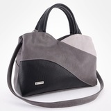 Сумка Саломея 483 мульти итальянский серо-черный