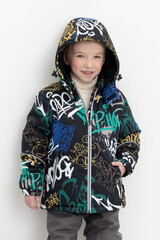 куртка  для мальчика  ВК 36089/н/4 ГР ( 92-122)