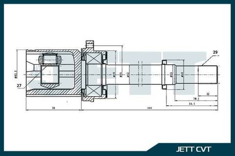 ШРУС внутренний JETT V40-1104
