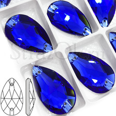 Купить пришивные стразы Drop, Sapphire - Сапфир, сапфировый, синий.