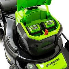 Газонокосилка Greenworks GD40LM46SP 40V (46 см) самоходная аккумуляторная, без АКБ и ЗУ