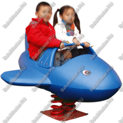 Детская качалка для игровых комнат, площадок "Самолёт"