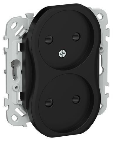 FLITE Роз. 2-я без з/к с з/ш б/к 10А РСш02-1-ФлЧ чер. IEK