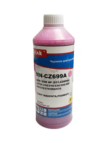Чернила MyInk для HP 831, CZ699A для Hewlett Packard Latex 310, 315, 330, 335, 360, 365, 370, 375, 560, 570 1л, licht magenta Pigment