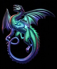 Силиконовый молд Дракон мини