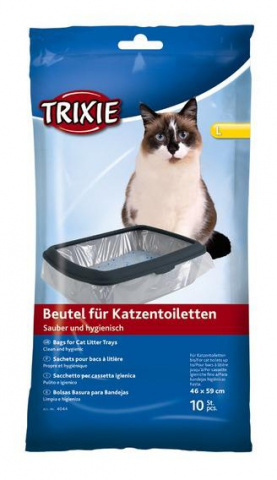 Trixie пакеты уборочные для кошачьих туалетов L 46 см x 59 см х 10 шт