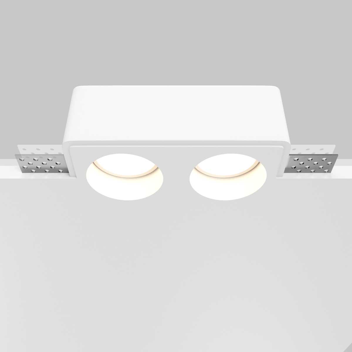 Встраиваемый светильник Maytoni Technical Gyps Modern DL123-GU10-02-W