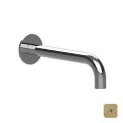 Almar E098007.HB Излив настенный 24 cм для ванны с круглым отражателем, цвет латунь брашированная PVD фото