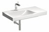 Раковина Geberit Xeno² с полкой: B=90см, T=48см, Отверстие под смеситель=По центру, Перелив=Без, Полочное пространство=Правая, Белый / Специальное керамическое покрытие KeraTect