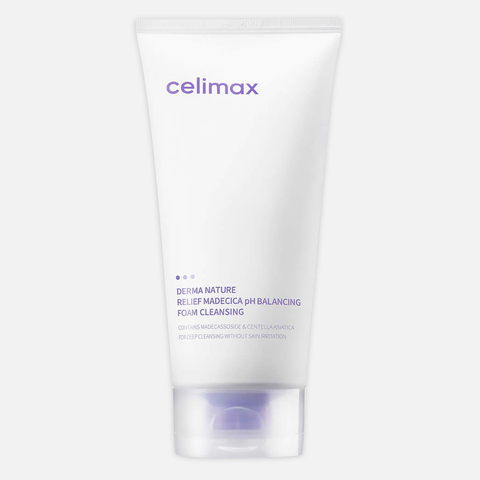 CELIMAX Relief madecica pH balancing foam cleansing Пенка для умывания нежная успокаивающая, 150мл