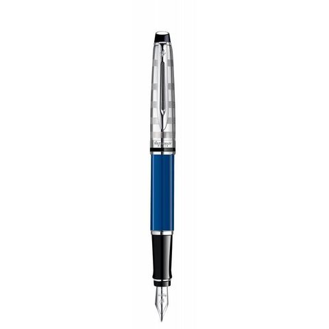 Перьевая ручка Waterman Expert 3 DeLuxe Obsession Blue CT перо F (1904580)