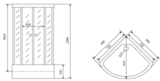 Timo Standart T-1180 душевая кабина (80*80*220), шт