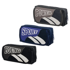 Пенал-косметичка Basir без наполнения, 19,5*6*9 см, серия "Sport", ассорти