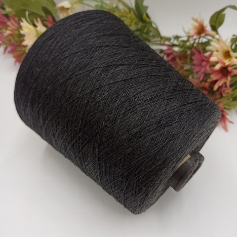 100% лен Linen 960м/100гр - 021 Black/22-8818 (2Kalite)