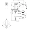 Ideal Standard BC760AA CONCA Однорукоятковый смеситель для биде с донным клапаном, хром(271870)