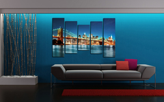 Модульная картина "Бруклинский мост"