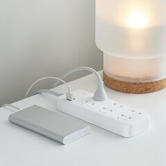 Удлинитель Xiaomi ZMI Extension Plug-in Board Socket CX05, 6 розеток, 1.8 м, 10А / 2500 Вт белый