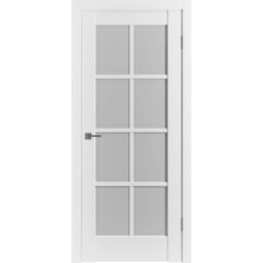 Купить Межкомнатная дверь экошпон VFD Emalex ER 1 Ice остеклённая