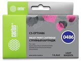 Картридж струйный Cactus CS-EPT0486 T0486 светло-пурпурный (14.4мл) для Epson Stylus Photo R200, R220, R300, R320, R340, RX500, RX600, RX620, RX640