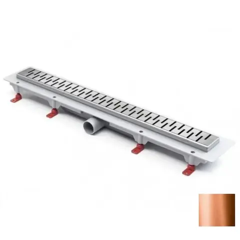 Трап линейный для пола, боковой слив, бронза MCH CH650/50MN1BR