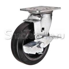 Большегрузная поворотная колесная опора с тормозом SCdb 80