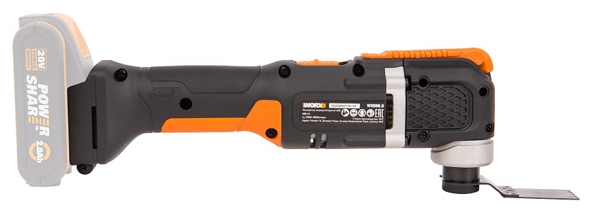 Реноватор аккумуляторный WORX Sonicrafter WX696.9, 20В, без АКБ и ЗУ