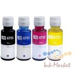 Совместимые чернила для HP GT51/GT52 - 90мл. cmyk dye