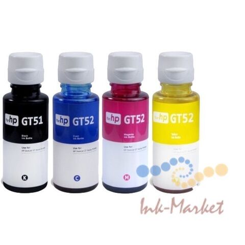 Совместимые чернила для HP GT51/GT52 - 90мл. cmyk dye