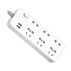 Удлинитель Xiaomi ZMI Extension Plug-in Board Socket CX05, 6 розеток, 1.8 м, 10А / 2500 Вт белый