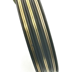 Витражная лента на отрез двойная 2мм., Золото матовое