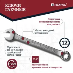Thorvik TS072 Набор инструмента универсальный 1/4