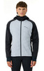 Премиальный костюм для лыж и зимнего бега Nordski Hybrid Hood Warm 2.0 Black-Grey