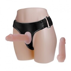 Страпон с маленькими насадками