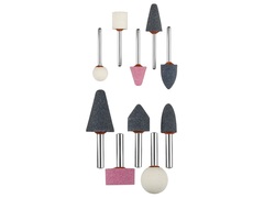 ЗУБР 10 предм., хвостовик d 3.2 мм, d 6мм, набор абразивных минишарошек-насадок (35998-H10)