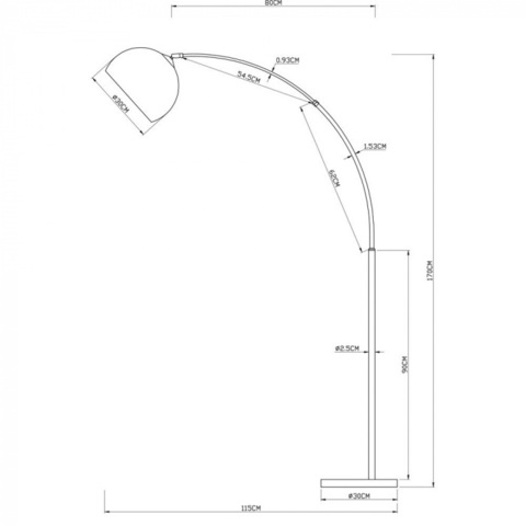 Торшер Arte Lamp PAOLO A5822PN-1SS